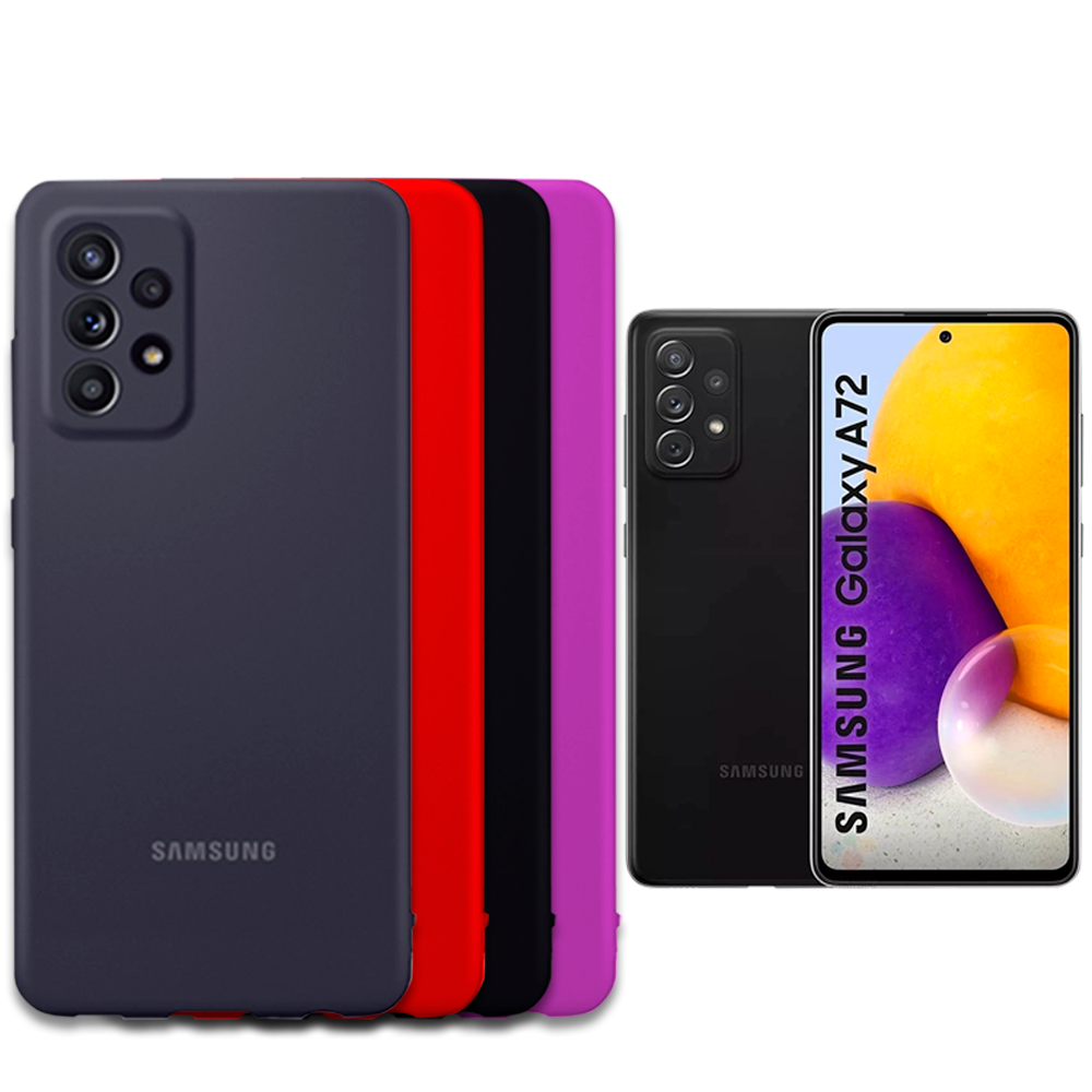 Estuche Silicone Case Samsung A72 Celularfin